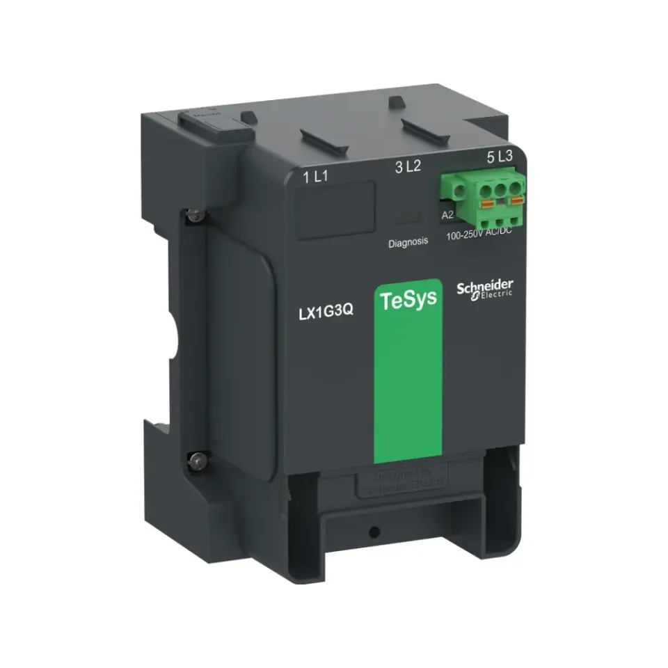 Schneider Electric LX1G3QKUEN, TeSys Giga, LC1G115-G225 Kontaktörler için Yedek Elektronik Bobin, 3 Kutup için, 100-250 Volt AC/DC