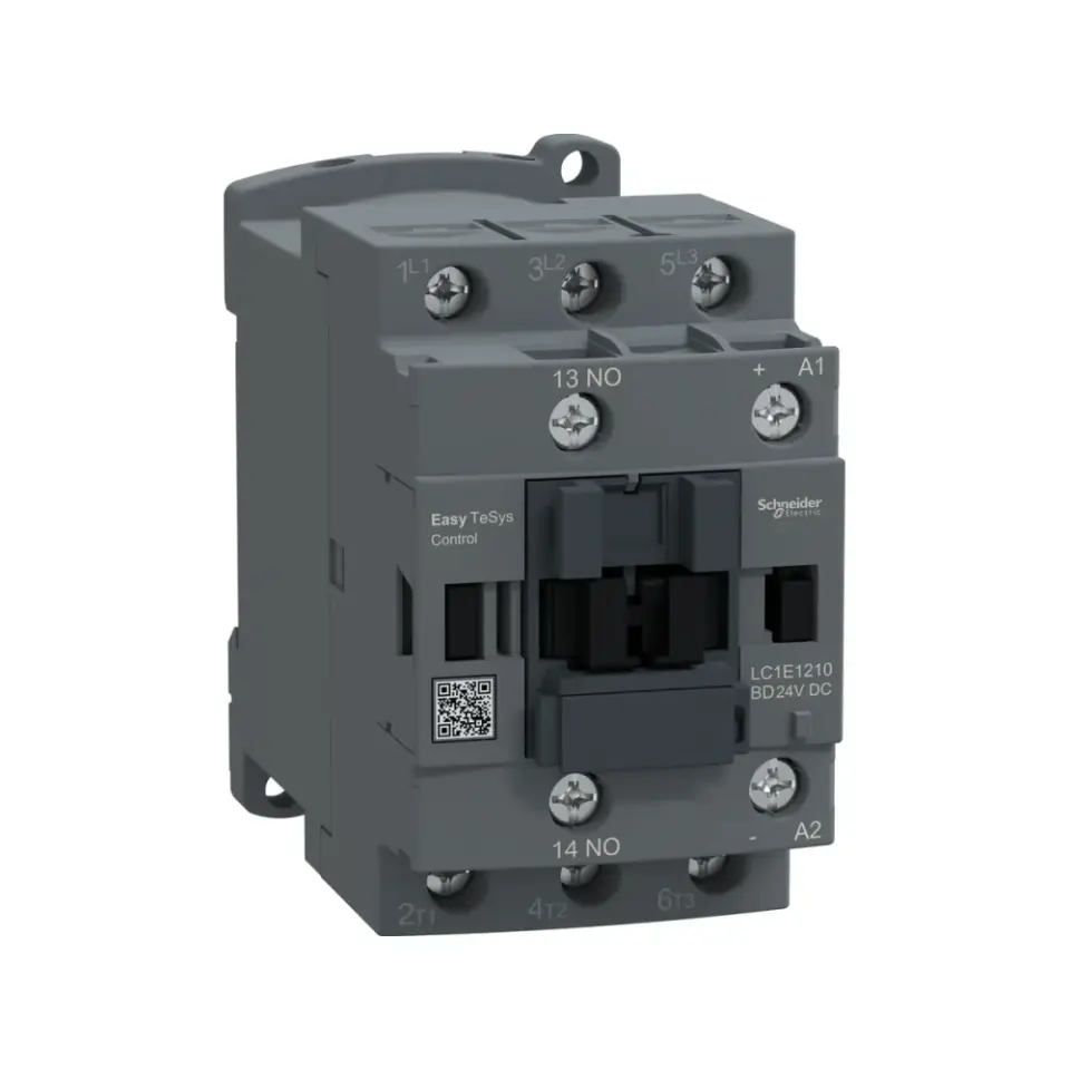 Schneider Electric LC1E1210BD, EasyPact TVS, 12 Amper, 5,5 kW, 3 Kutuplu, Kontaktör, 24 Volt DC, 1NA