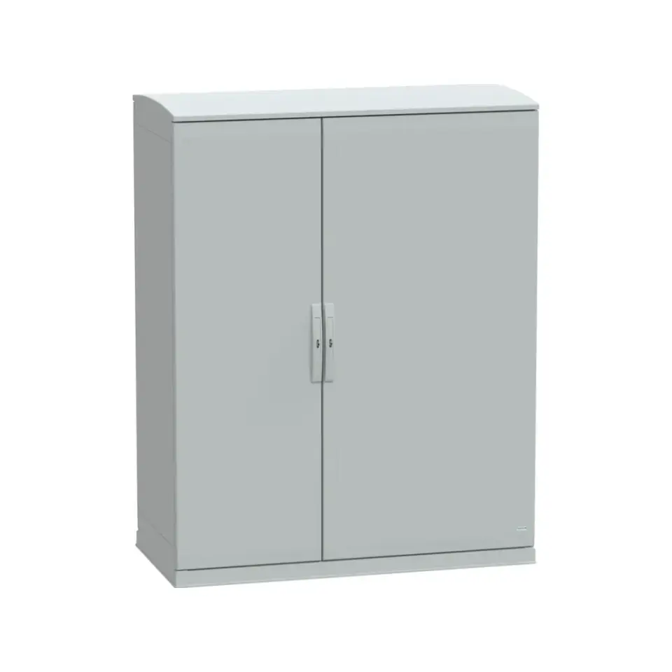 Schneider Electric NSYPHDZT15126P, PanelSeT PHD, 1593x1250x620mm, Dikili Tip Düz Kapaklı Cam Elyaf Takviyeli Polyester Pano, IP65