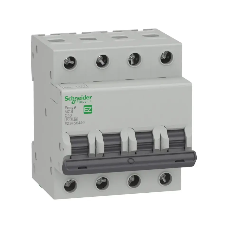Schneider Electric EZ9F56432, Easy9, 32 Amper, 4 Kutuplu, C Tipi, Otomatik Sigorta, 6 kA, 4x32C