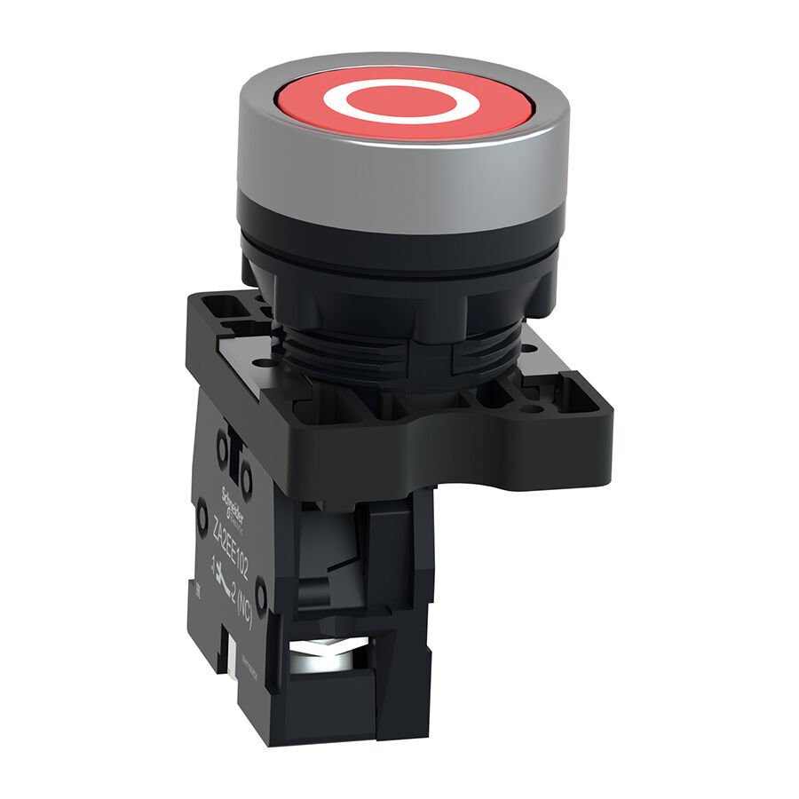 Schneider XA2EA4322 1 NK Kırmızı İşaretli yaylı buton Buton ve Akseuarları