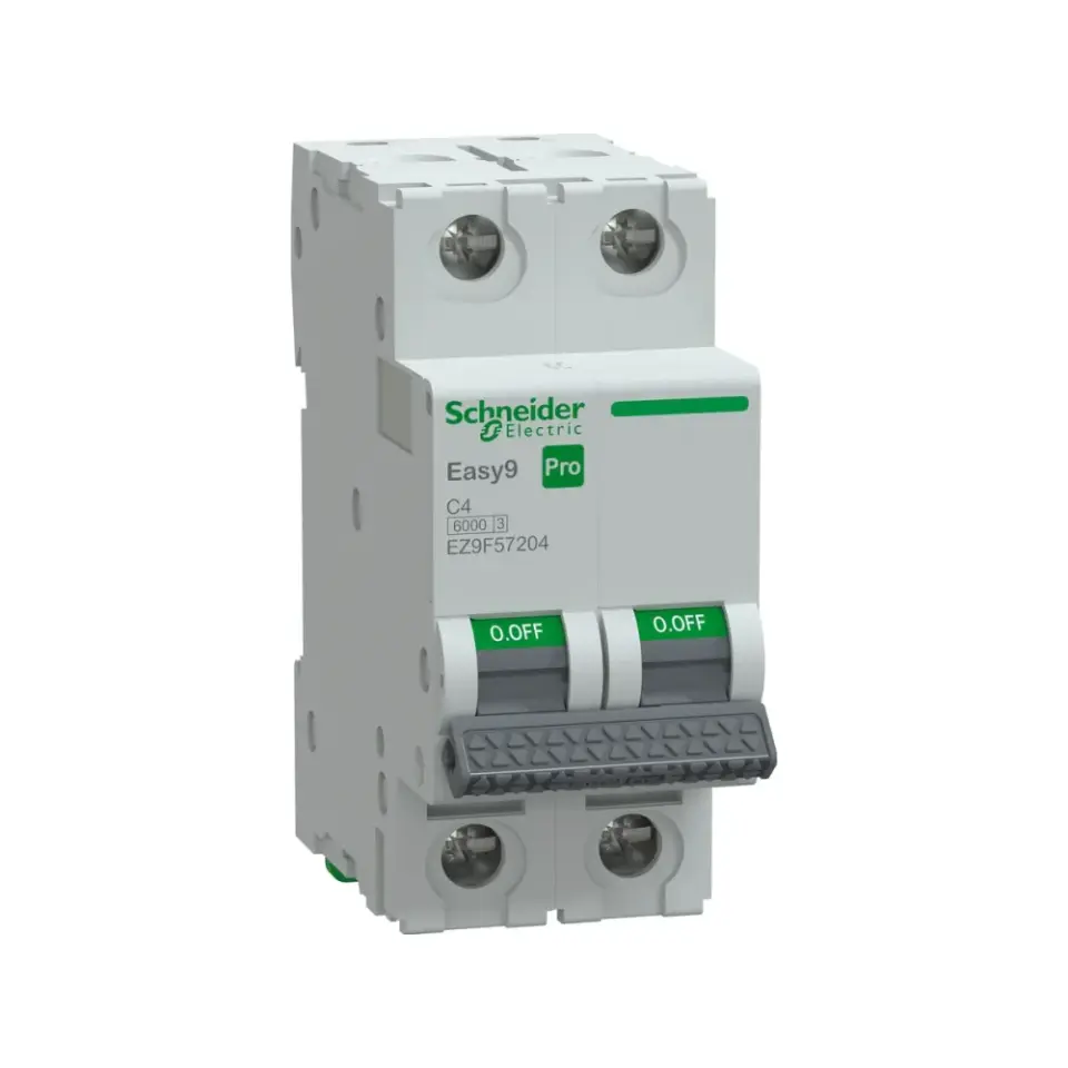 Schneider Electric EZ9F57204, Easy9 Pro, 4 Amper, 2 Kutuplu, C Tipi, Otomatik Sigorta, 6 kA, 2x4C