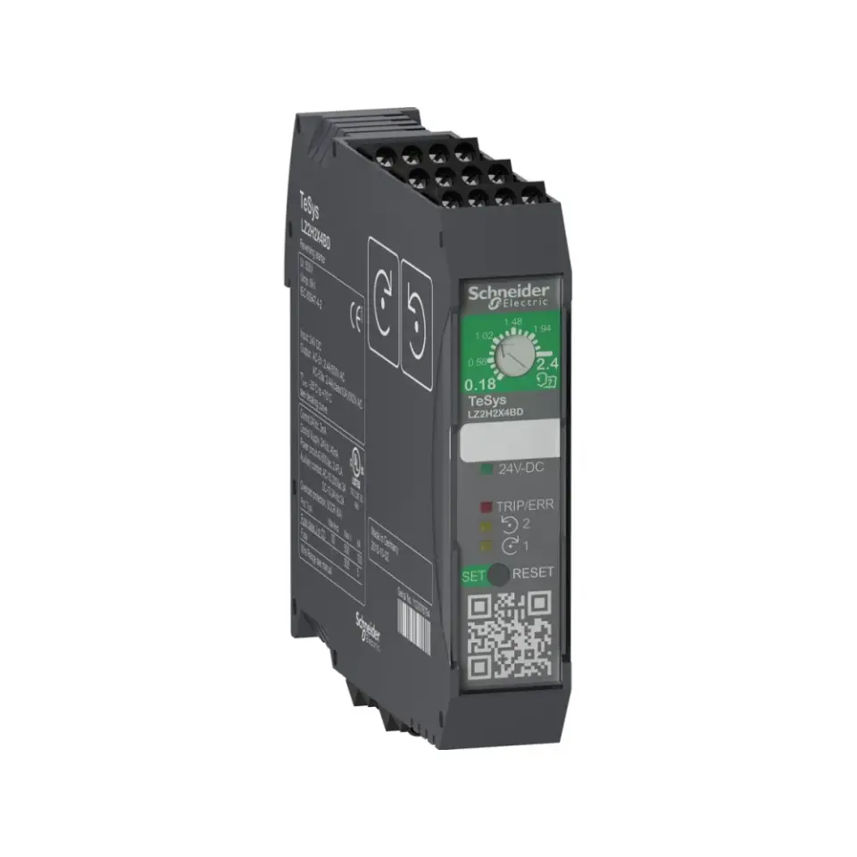 Schneider Electric LZ2H2X4FU, TeSys Hybrid, 0.75 kW, 0.18-2.4 Amper, Ultra Kompakt Enversör Motor Yolverici, 110-230 Volt AC