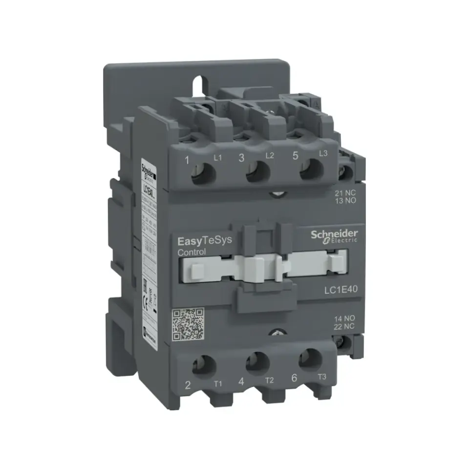 Schneider Electric LC1E40B5, EasyPact TVS, 40 Amper, 18.5 kW, 3 Kutuplu, Kontaktör, 24 Volt AC, 1NA+1NK