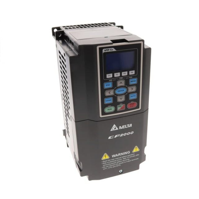 Delta VFD075CP43B-21 VFD-CP2000, 10HP 460V, 3PHASE IN