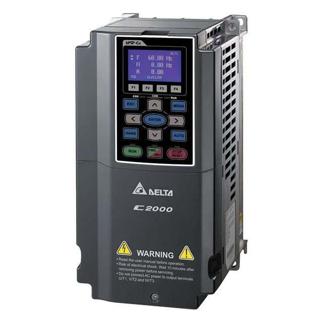 Delta VFD037C43A VFD-C2000, 5HP 460V, FOC & TRQ D