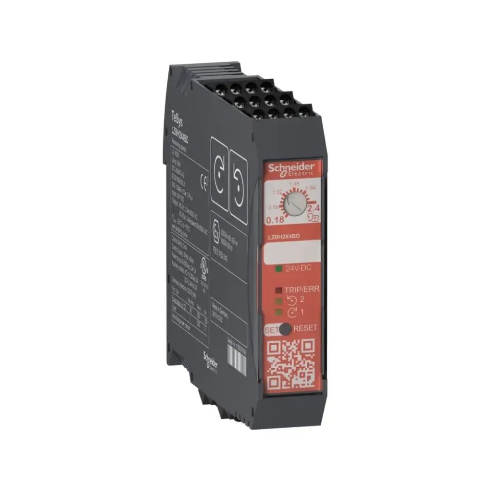 Schneider Electric LZ8H6X5BD, TeSys Hybrid, 3 kW, 1.5-6.4 Amper, Ultra Kompakt Enversör Emniyet Motor Yolverici, 24 Volt DC