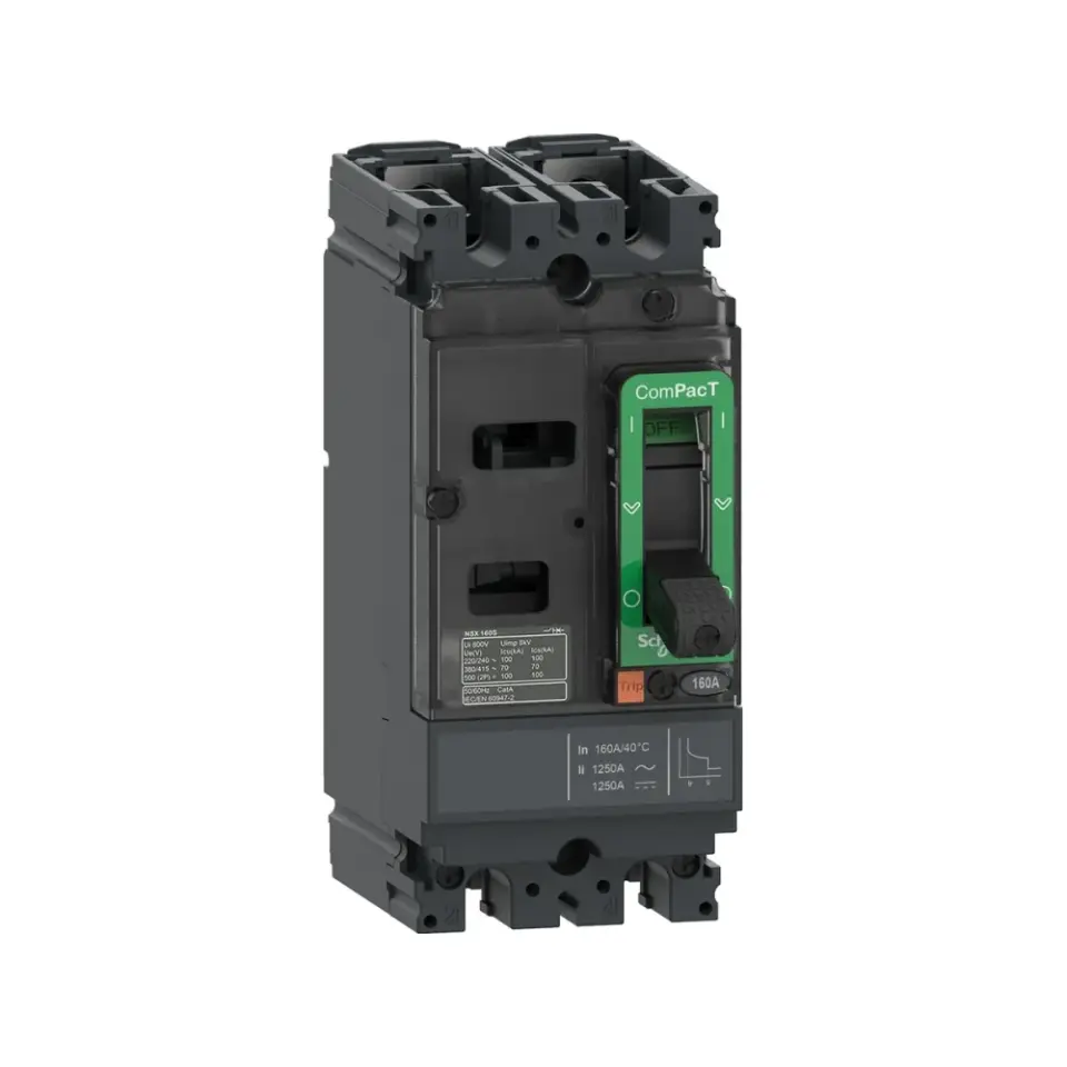 Schneider Electric C10F2TM016, ComPact NSX DC, 16 Amper, 2 Kutuplu, 36 kA, Kompakt Şalter, NSX100F, TM16D