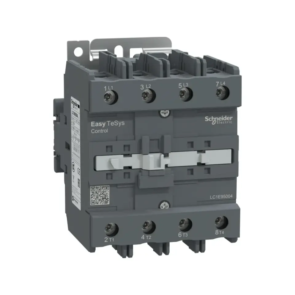 Schneider Electric LC1E95004M7, EasyPact TVS, 125 Amper, 4 Kutuplu, Kontaktör, 220 Volt AC, 1NA+1NK