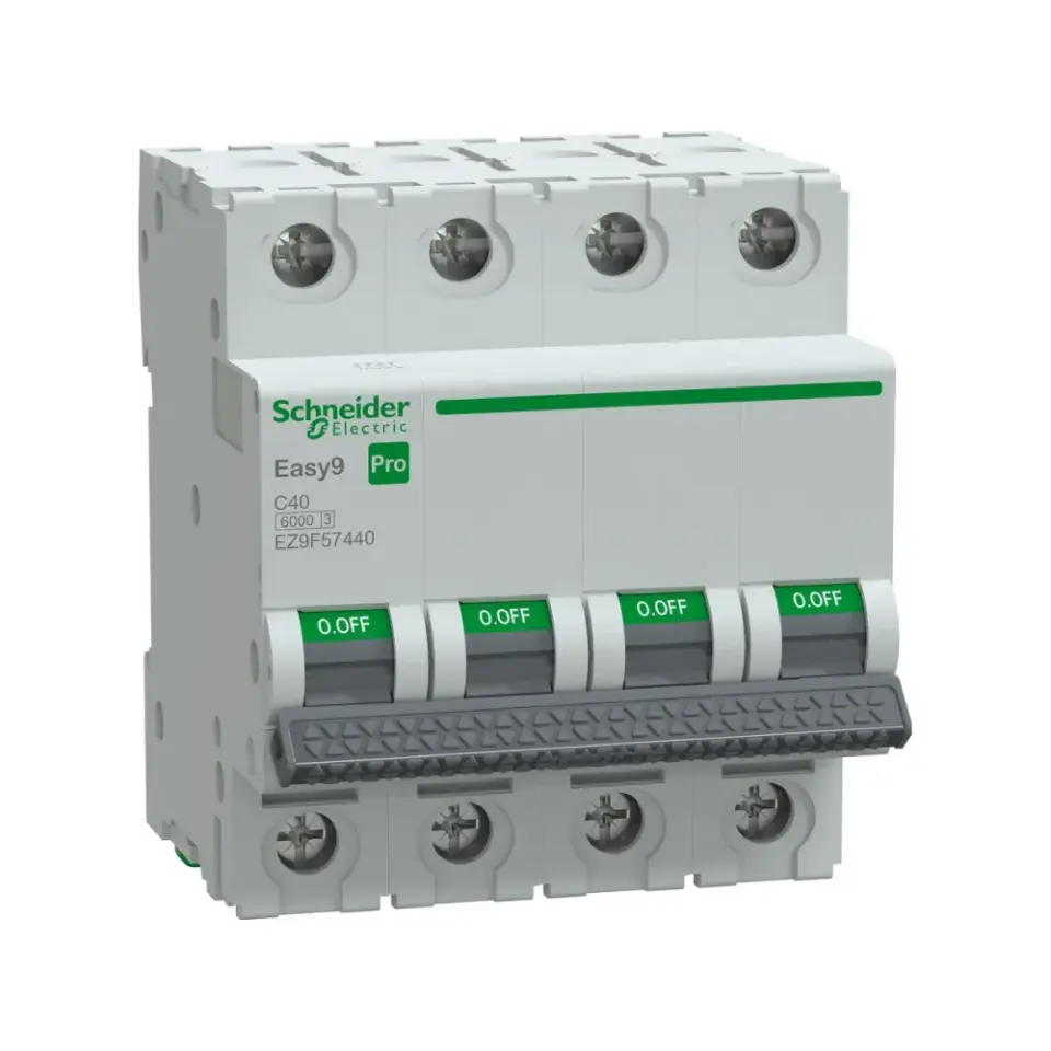 Schneider Electric EZ9F57440, Easy9 Pro, 40 Amper, 4 Kutuplu, C Tipi, Otomatik Sigorta, 6 kA, 4x40C