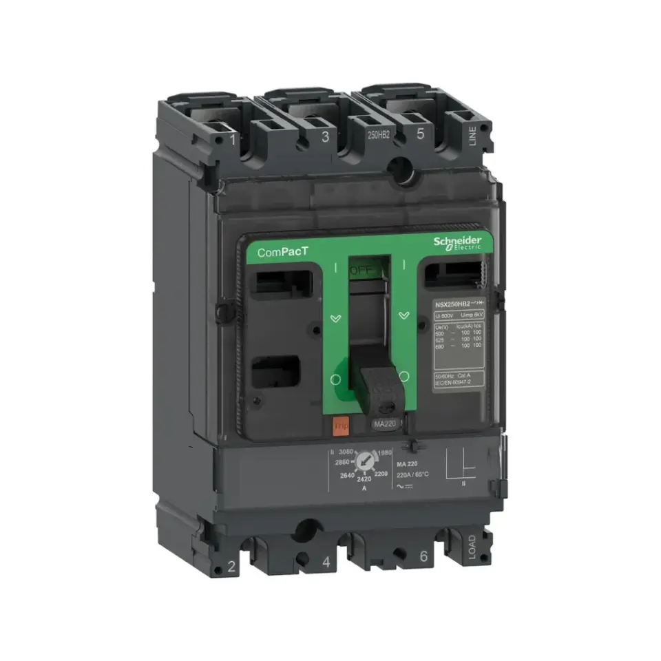 Schneider Electric C10F3MA013, ComPact NSX, 12.5 Amper, 3-5.5 kW, Motor Koruma Şalteri, 36 Ka