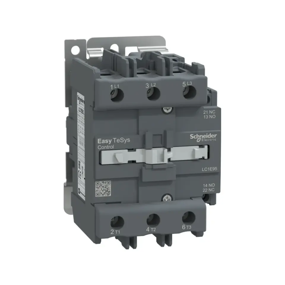 Schneider Electric LC1E95M5, EasyPact TVS, 95 Amper, 45 kW, 3 Kutuplu, Kontaktör, 220 Volt AC, 1NA+1NK