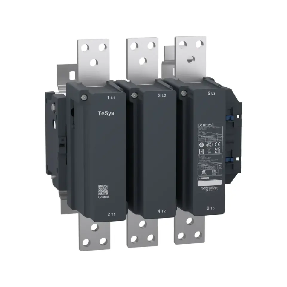 Schneider Electric LC1F1250M7, TeSys F, AC-1 için 1260 Amper, 3 Kutuplu, Kontaktör, 220 Volt AC