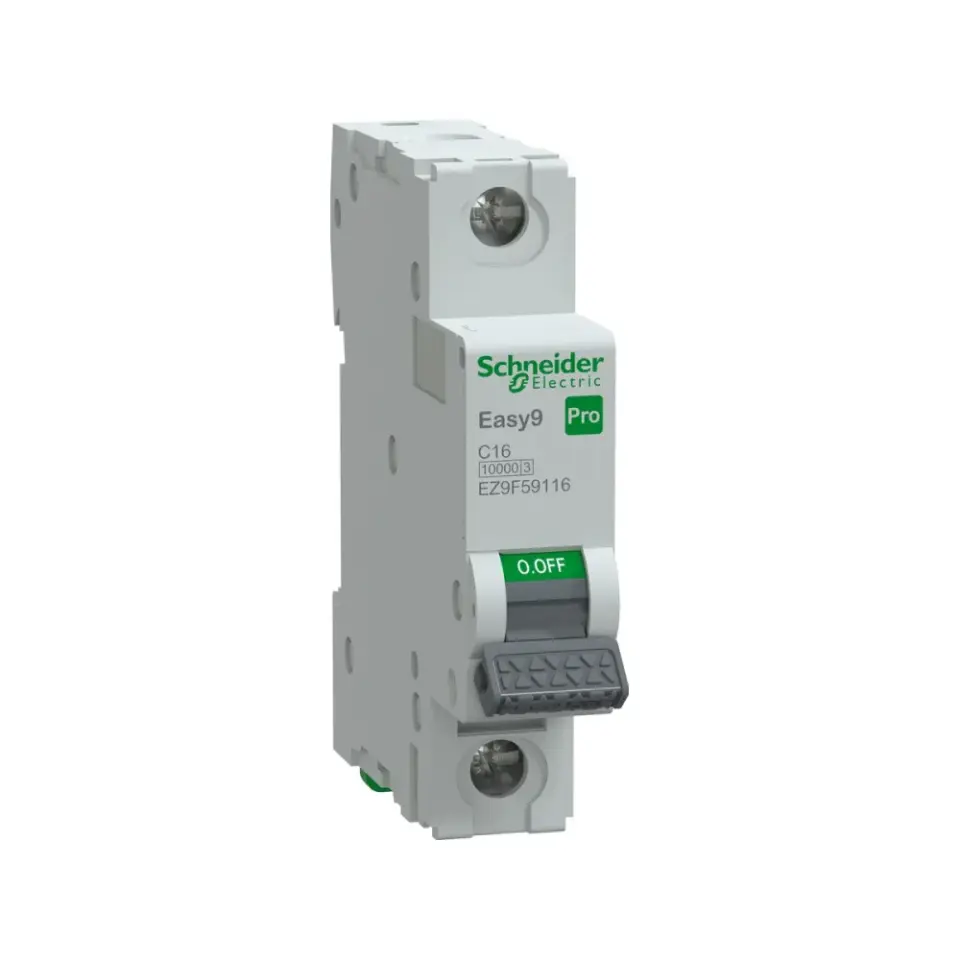 Schneider Electric EZ9F59116, Easy9 Pro, 16 Amper, 1 Kutuplu, C Tipi, Otomatik Sigorta, 10 kA, 1x16C