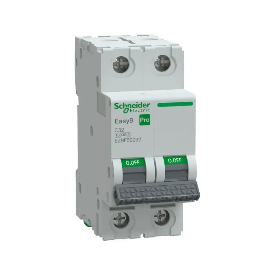 Schneider Electric EZ9F59232, Easy9 Pro, 32 Amper, 2 Kutuplu, C Tipi, Otomatik Sigorta, 10 kA, 2x32C