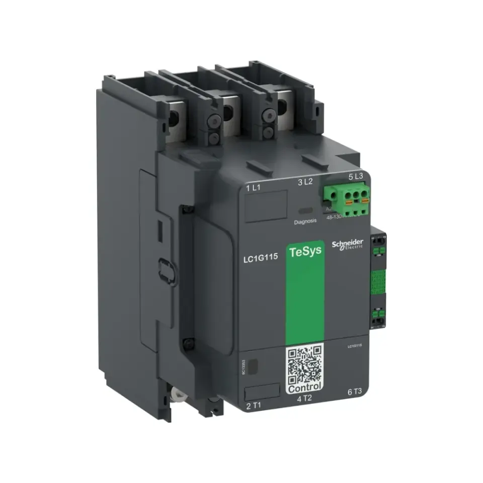 Schneider Electric LC1G115EHEN, TeSys Giga, 115 Amper, 55 kW, 3 Kutuplu, Kontaktör, 48-130 Volt AC/DC, 1NA+1NK