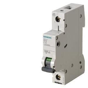 Siemens 5SL4106-7 C1x6A Tek Fazlı Otomatik Sigorta 10kA