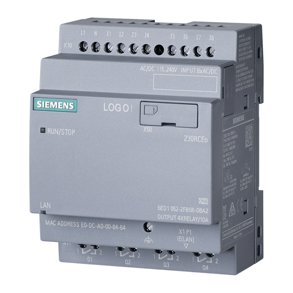 Siemens 6ED1052-2FB08-0BA2 230 RCEo 8DI / 4D0 Logo