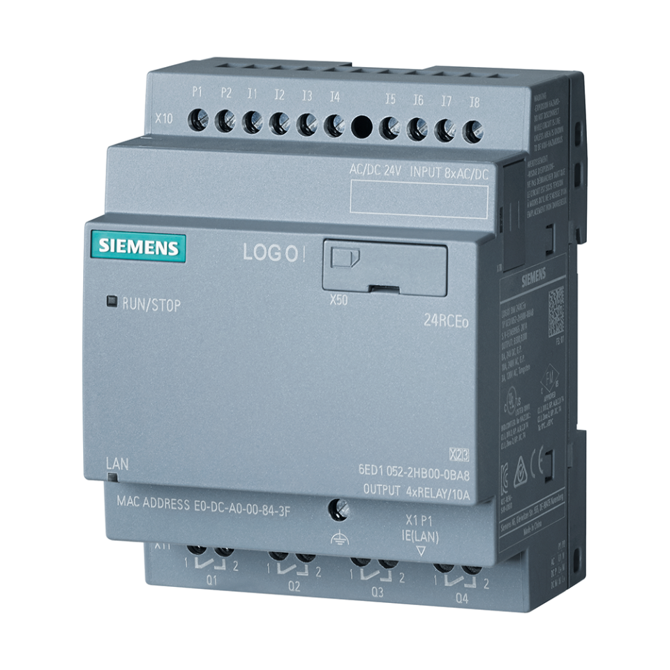Siemens 6ED1052-2HB08-0BA2 24 RCEo 8DI / 4D0 Logo