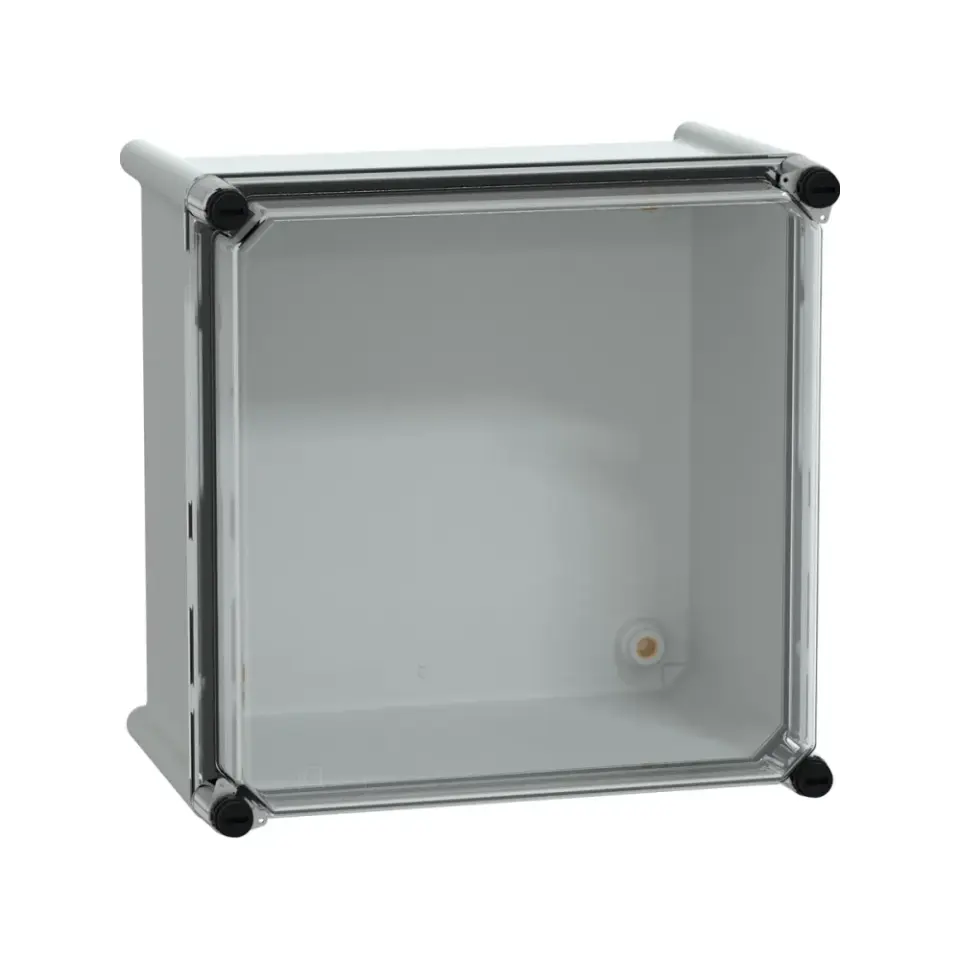 Schneider Electric NSYPLS2727G, PanelSeT PLS, 270x270x180mm, Şeffaf Polikarbonat Kapaklı Polyester Kutu, IP66