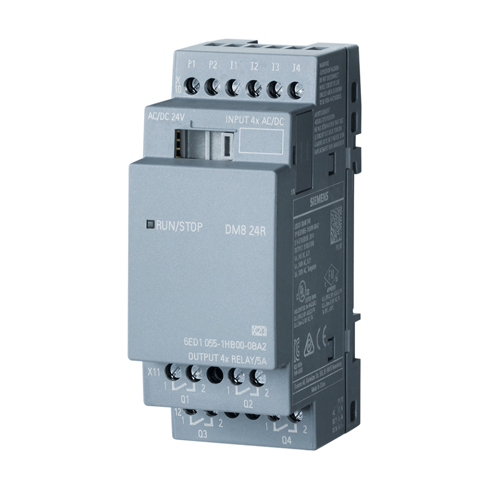 Siemens 6ED1055-1HB00-0BA2 24V/24V/ Röle 4DI / 4DO Logo
