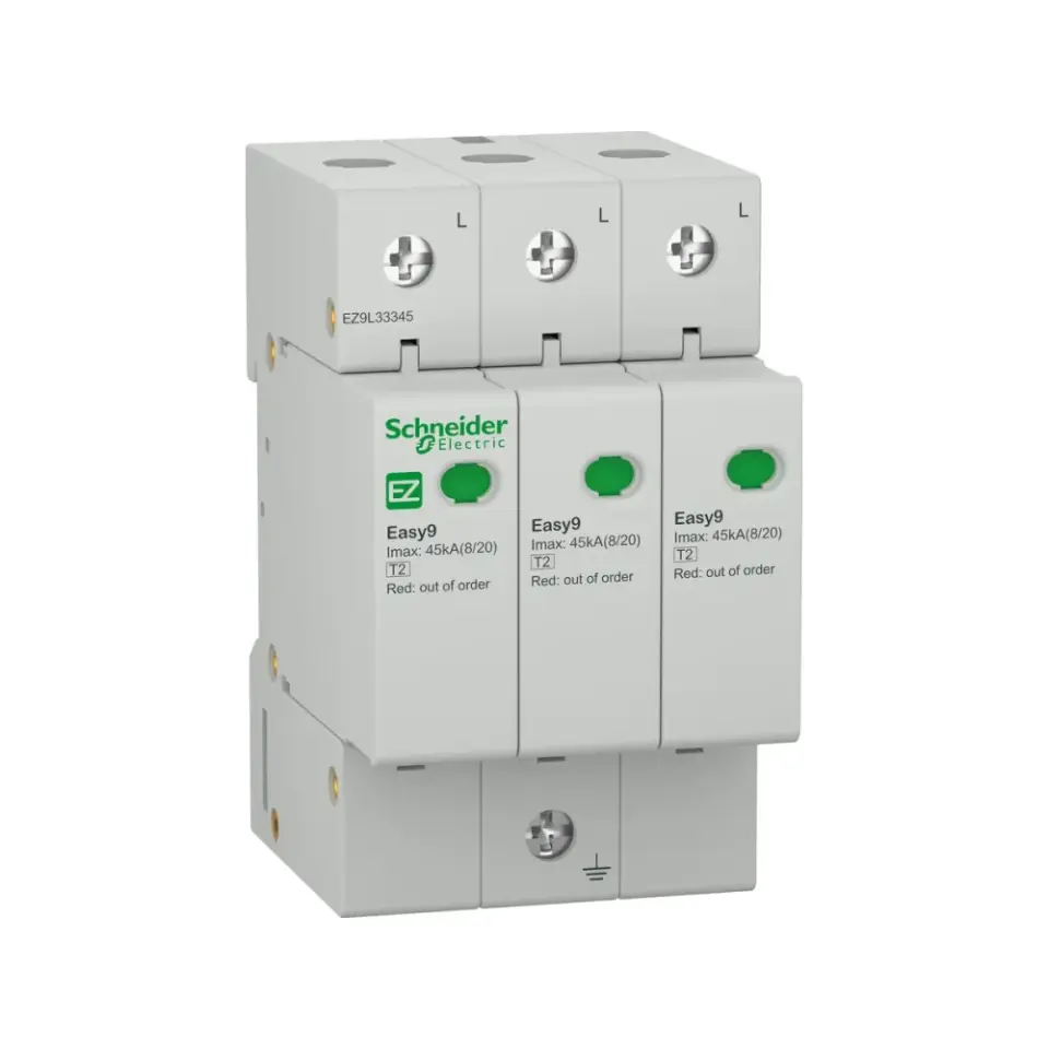Schneider Electric EZ9L33345, Easy9, Kartuşlu Tip, AG Parafudr, 3 Kutup, Tip 2, C Sınıfı, 20 kA