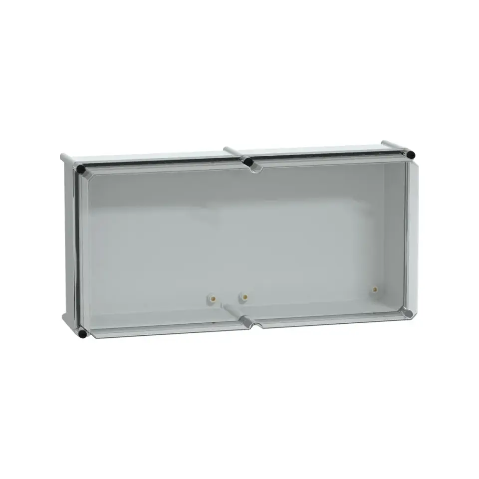Schneider Electric NSYPLS3672AG, PanelSeT PLS, 360x720x230mm, Şeffaf Polikarbonat Kapaklı Polyester Kutu, IP66