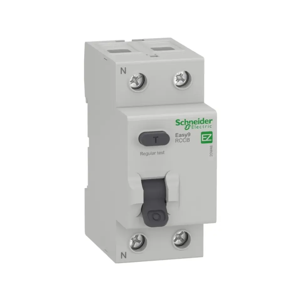 Schneider Electric EZ9R05225, Easy9, 25 Amper, 30mA, AC Tip, Kaçak Akım Koruma Rölesi, 2 Kutuplu (1 Faz+Nötr)
