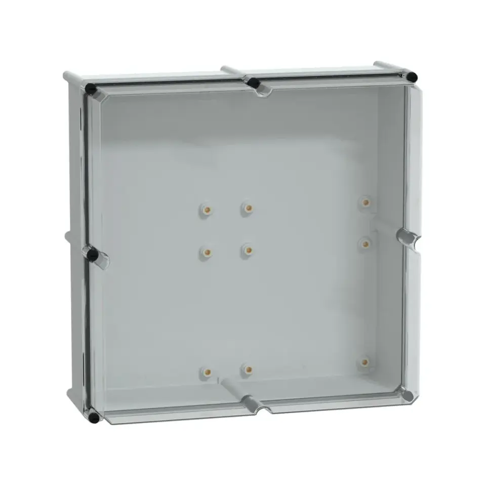 Schneider Electric NSYPLS5454AG, PanelSeT PLS, 540x540x230mm, Şeffaf Polikarbonat Kapaklı Polyester Kutu, IP66