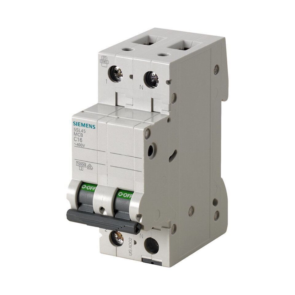 Siemens 5SL4563-7 C2x63A İki Fazlı Otomatik Sigorta 10kA