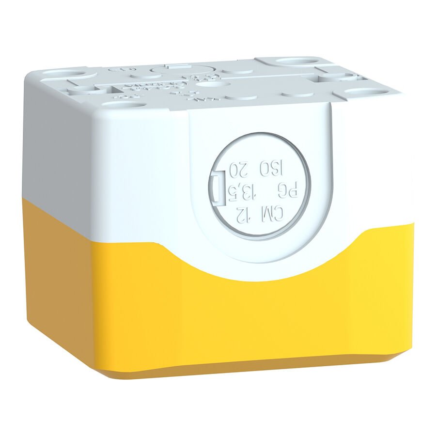 Schneider XALK01 light gray base, yellow lid Buton ve Akseuarları