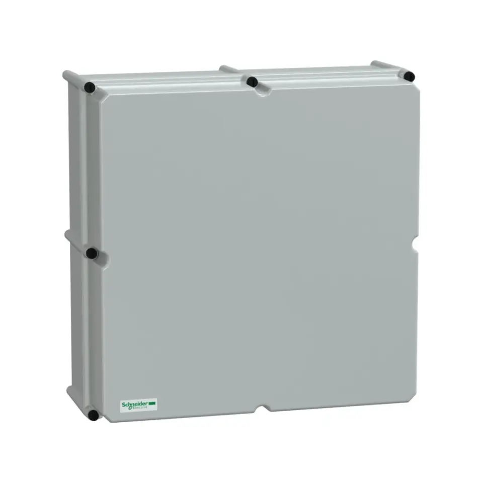 Schneider Electric NSYPLSC5454AG, PanelSeT PLS, 540x540x230mm, Opak Polikarbonat Kapaklı Polyester Kutu, IP66