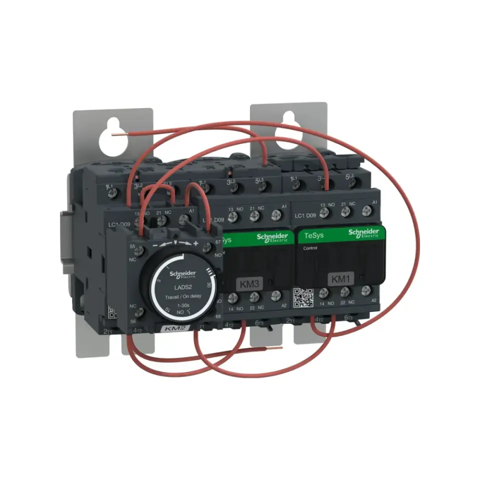 Schneider Electric LC3D09AP7, TeSys Deca, 7.5 kW, Hazır Bağlantılı Yıldız-Üçgen Yolverici, 230 Volt AC