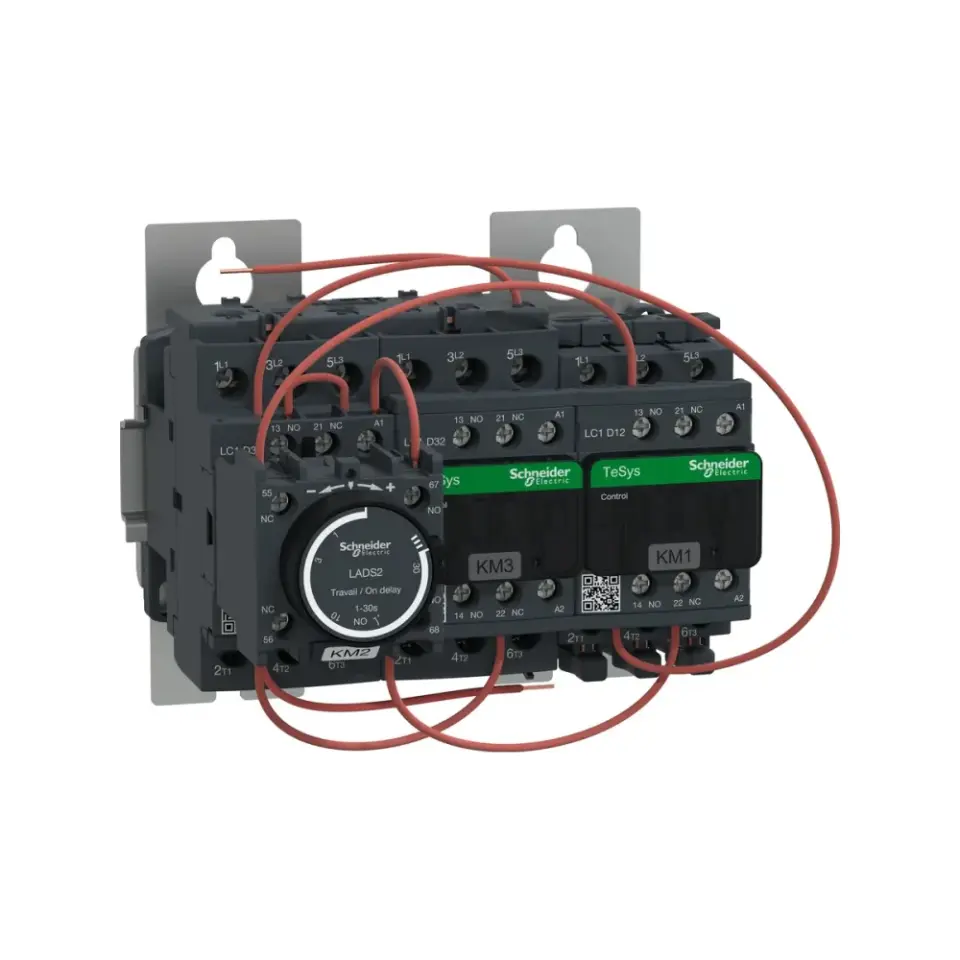 Schneider Electric LC3D32AF7, TeSys Deca, 25 kW, Hazır Bağlantılı Yıldız-Üçgen Yolverici, 110 Volt AC