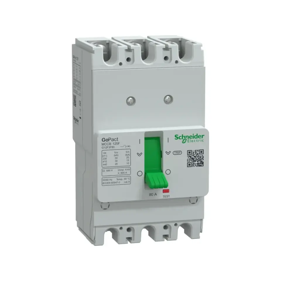 Schneider Electric G12F3F80, GoPact, 80 Amper, 3 Kutuplu, 30 kA, Kompakt Şalter, G125F, TM80D