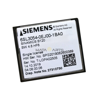 SIEMENS 6SL3054-0EJ00-1BA0 SINAMICS S120 CF kart V4.8