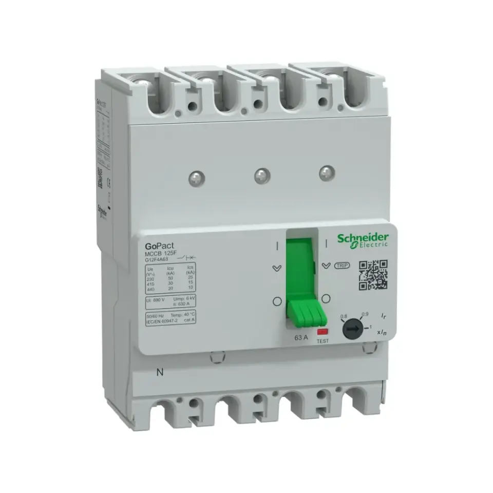 Schneider Electric G12F4A63, GoPact, 50-63 Amper, 4 Kutuplu, 30 kA, Kompakt Şalter, G125F, TM63D