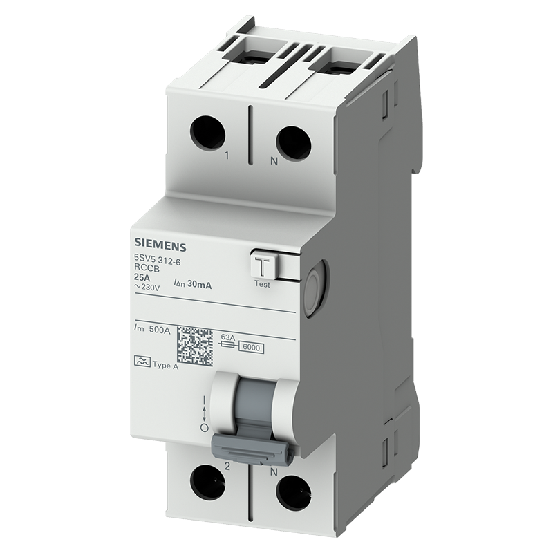 Siemens 5SV5616-6 300mA 1X63A Kaçak Akım Koruma Röl A Tip