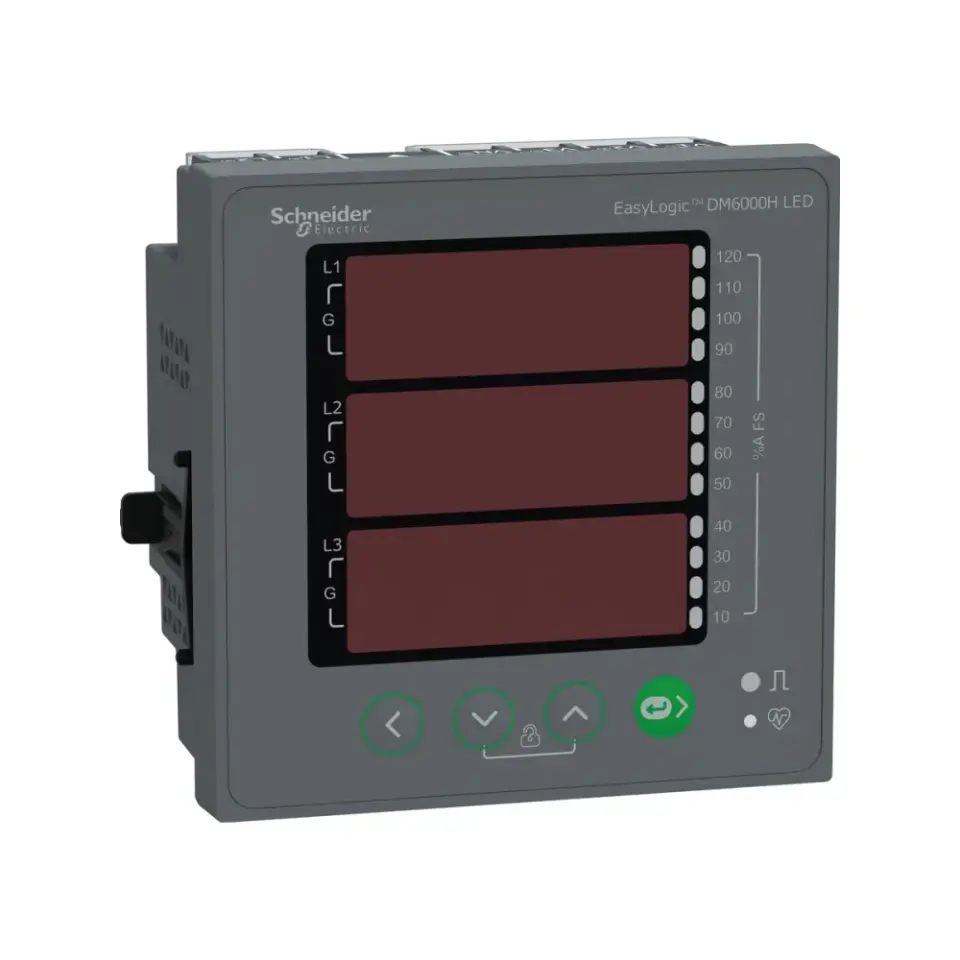 Schneider Electric METSEDM6000HCL10NC, EasyLogic DM6, Multimetre, LED Ekranlı, Haberleşmesiz, Class 1