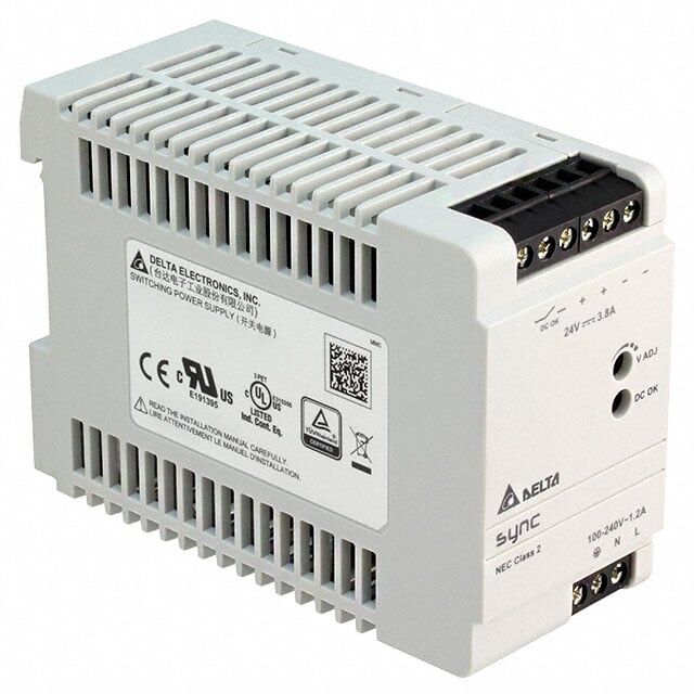Delta DRS-24V100W1NR AC/DC DIN RAIL SUPPLY 24V 100W