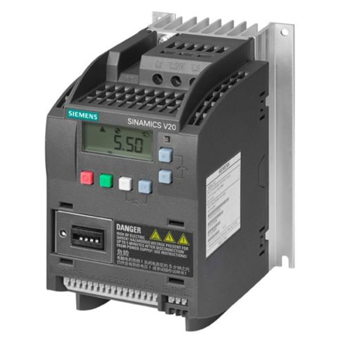 Siemens 6SL3210-5BB15-5UV1 V20 0.55 kW 1AC