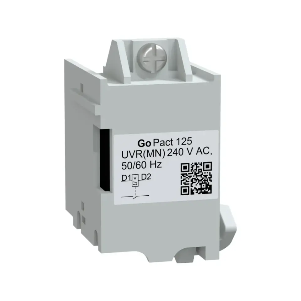 Schneider Electric G12UVR230AC, GoPact, G125 Kompakt Şalterler için MN Düşük Gerilim Bobini, 230 Volt AC
