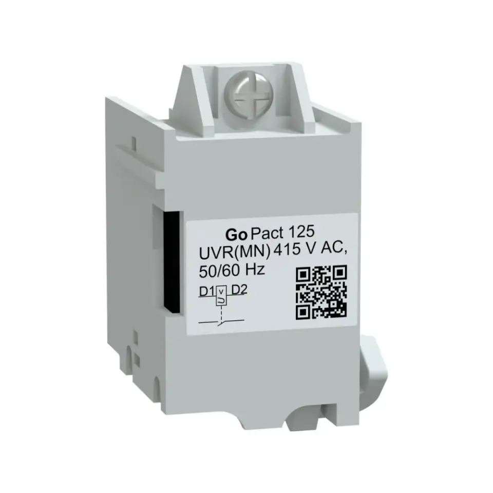 Schneider Electric G12UVR415AC, GoPact, G125 Kompakt Şalterler için MN Düşük Gerilim Bobini, 415 Volt AC