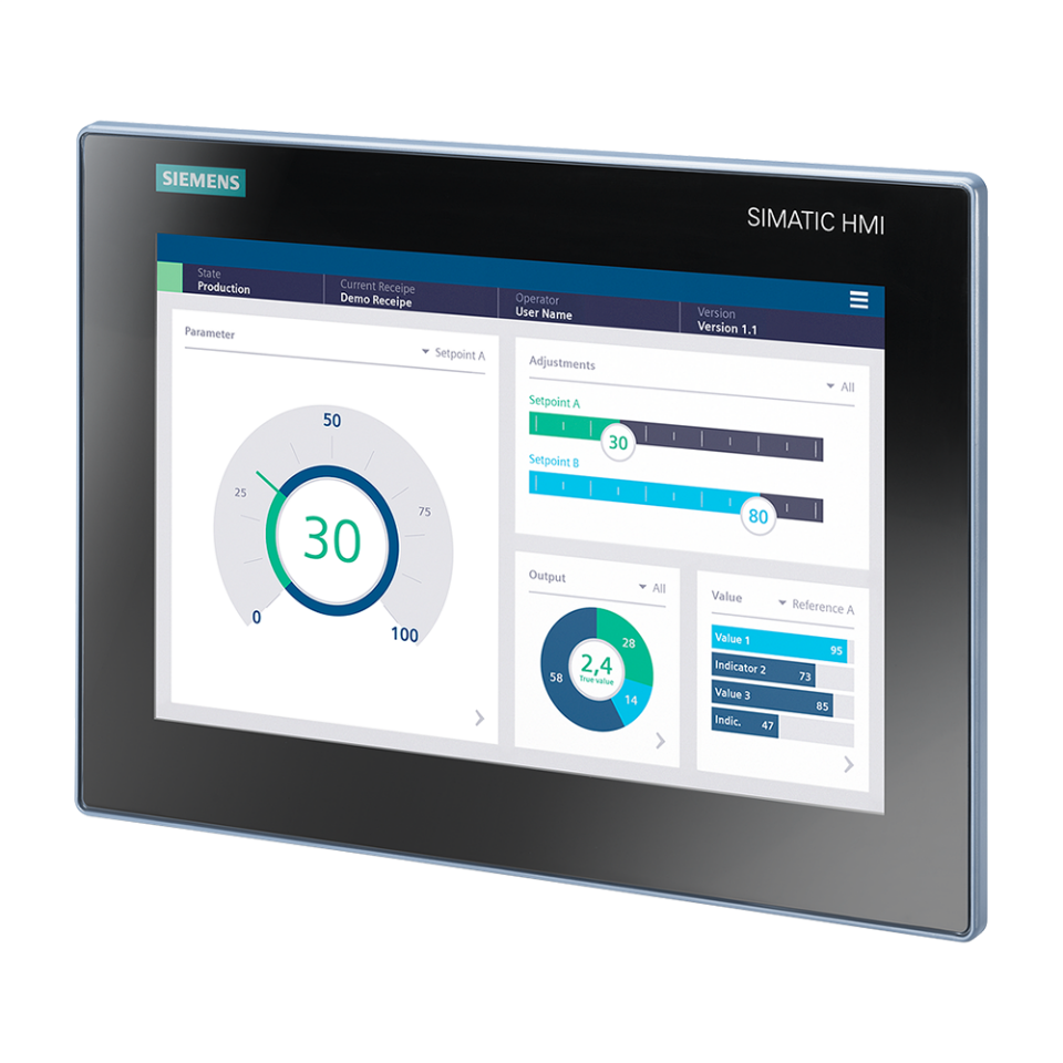 Siemens 6AV2123-3MB32-0AW0 HMI MTP1200 Basic Panel