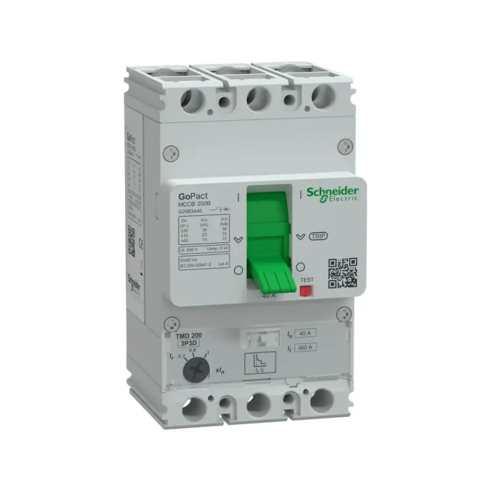 Schneider Electric G20B3A40, GoPact, 28-40 Amper, 3 Kutuplu, 25 kA, Kompakt Şalter, G200B, TM40D