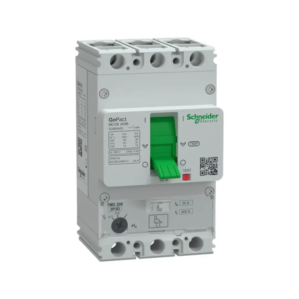Schneider Electric G20B3A50, GoPact, 35-50 Amper, 3 Kutuplu, 25 kA, Kompakt Şalter, G200B, TM50D