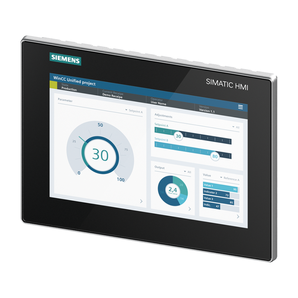 Siemens 6AV2128-3KB06-0AX1 HMI MTP1000 Unified Comfort Panel