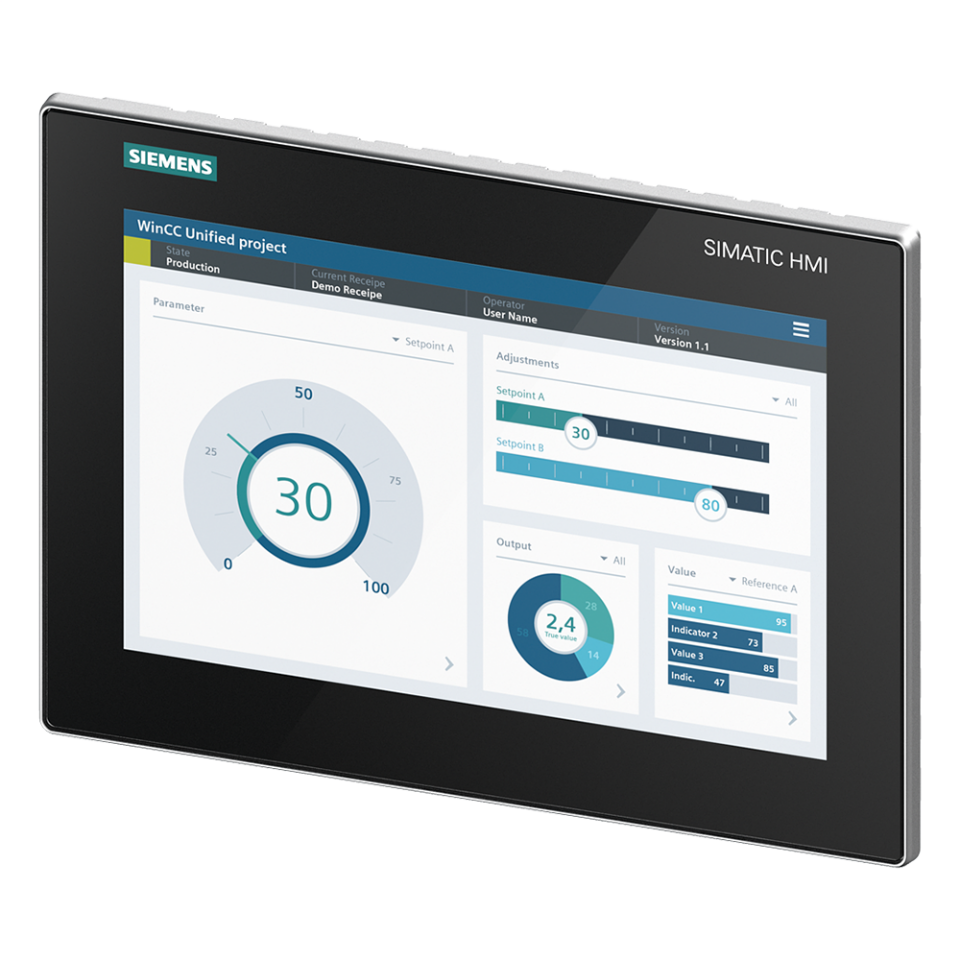 Siemens 6AV2128-3MB06-0AX1 HMI MTP1200 Unified Comfort Panel