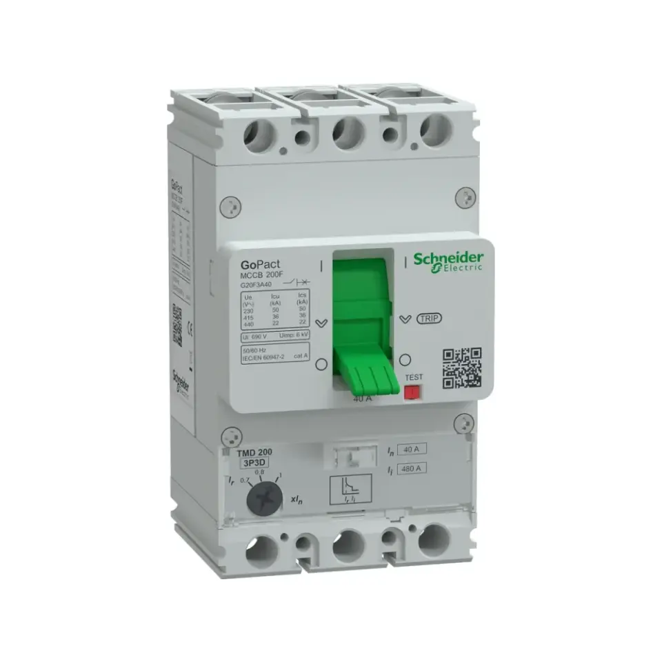Schneider Electric G20F3A40, GoPact, 28-40 Amper, 3 Kutuplu, 36 kA, Kompakt Şalter, G200F, TM40D