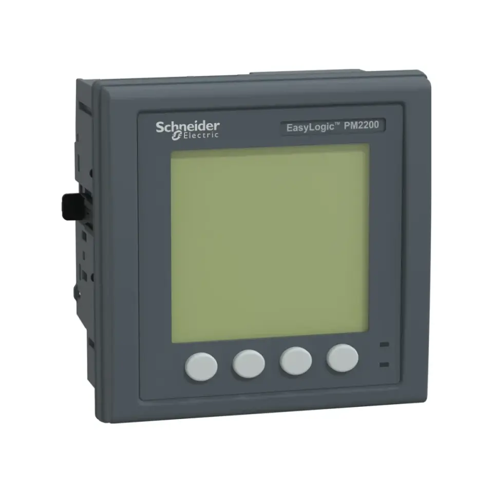Schneider Electric METSEPM2220R, EasyLogic PM2000, Enerji Analizörü, 15. Harmonik, LCD Ekranlı, Modbus, Class 1, RJ45 Akım Trafosu Bağlantılı